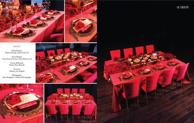 Shirvan Floral Design Red Tabletop