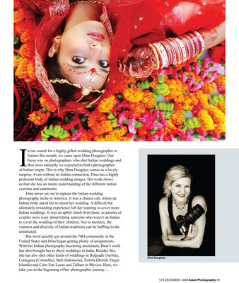 Asian Photo Magazine Bride in Flowers