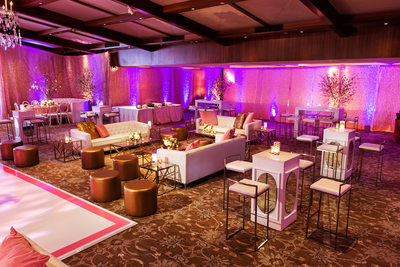Pink Gold White Party Lounge Decor Los Angeles