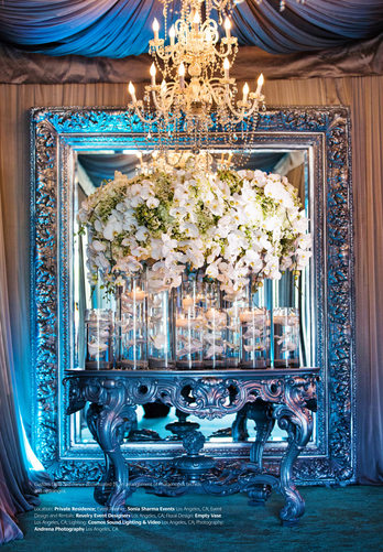 Empty Vase Blue and White Florals Grace Ormonde Wedding Style