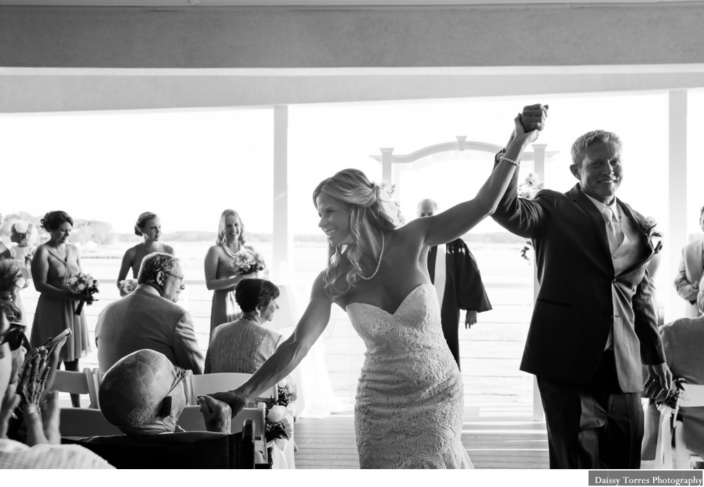 Ceremony exit - Virginia Beach Wedding Venue