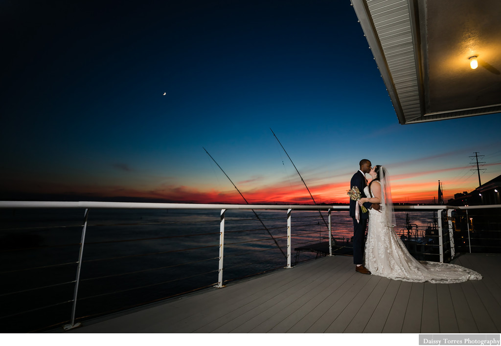 Sunset Wedding Photographer at Lesner Inn 