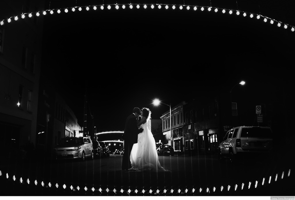 Nighttime Wedding in Downtown Norfolk