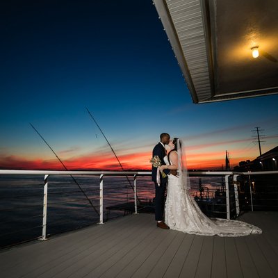 Sunset Wedding Photographer at Lesner Inn 