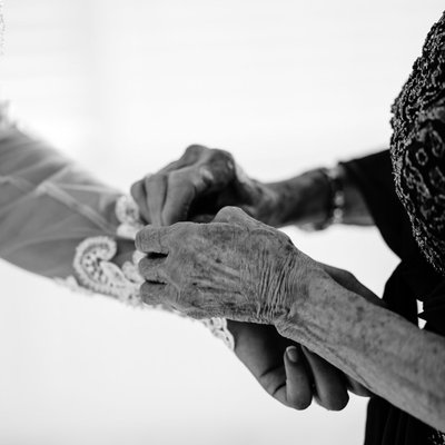 grandmother at wedding