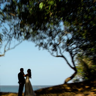A first look for a Sunset Beach Resort Wedding 