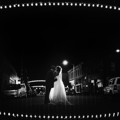 Nighttime Wedding in Downtown Norfolk
