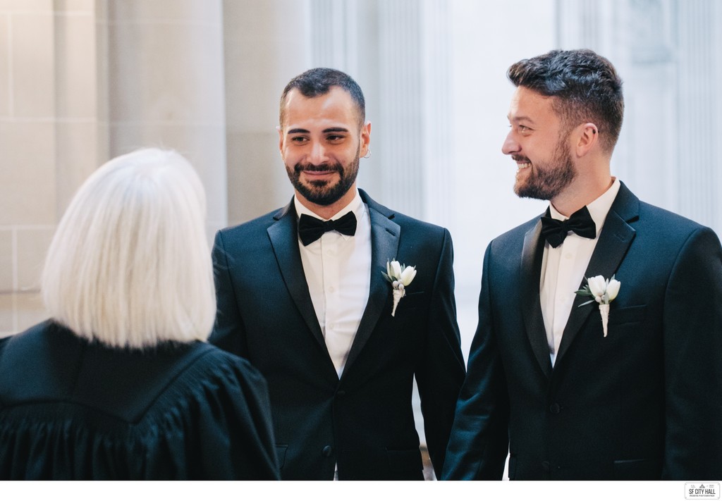 Two Grooms at SF City Hall