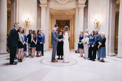 Multiple Generations at SF City Hall Wedding