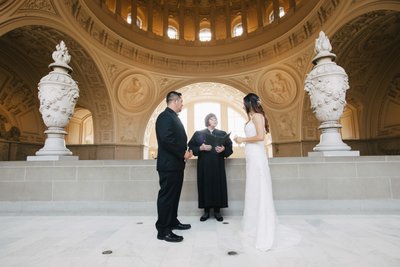 Couple during Fourth Floor Ceremony