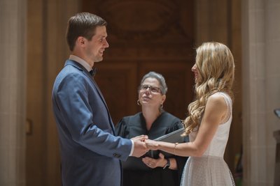Bride, Groom and Officiant