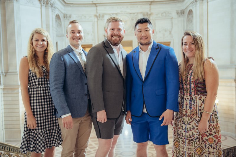Natural light portrait comparison at San Francisco City Hall