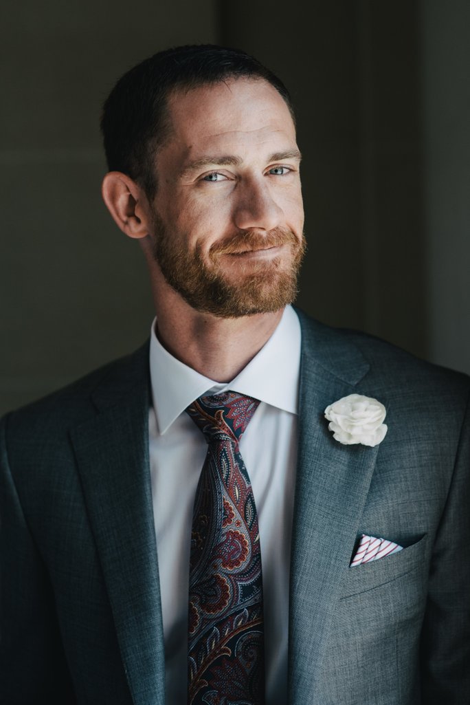 Soft natural light couple portrait inside San Francisco City Hall
