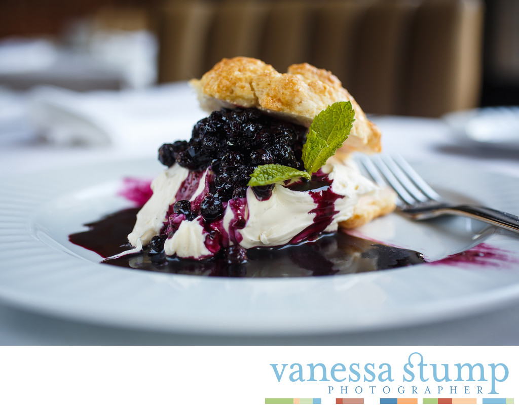 Mascarpone Mousse with Blueberry Compote