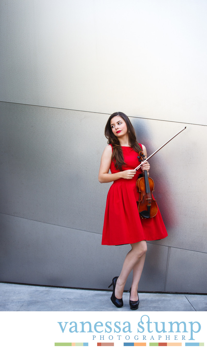 Portrait of Violinist Abby Khalek