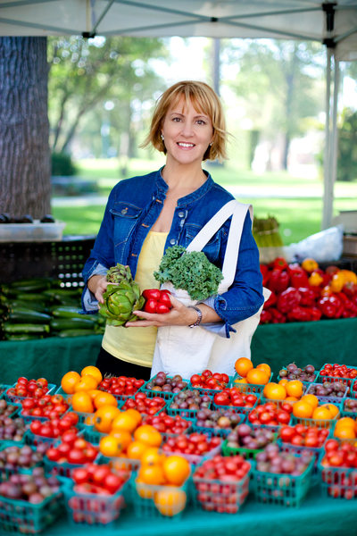 Portrait of registered dietitian, food and nutrition writer Sharon Palmer
