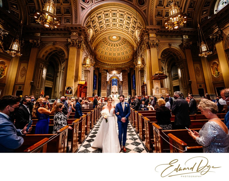 Cathedral Basilica of Saints Peter and Paul Wedding 7