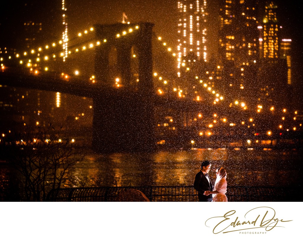 Brooklyn Bridge Park Brooklyn New York Wedding Photo