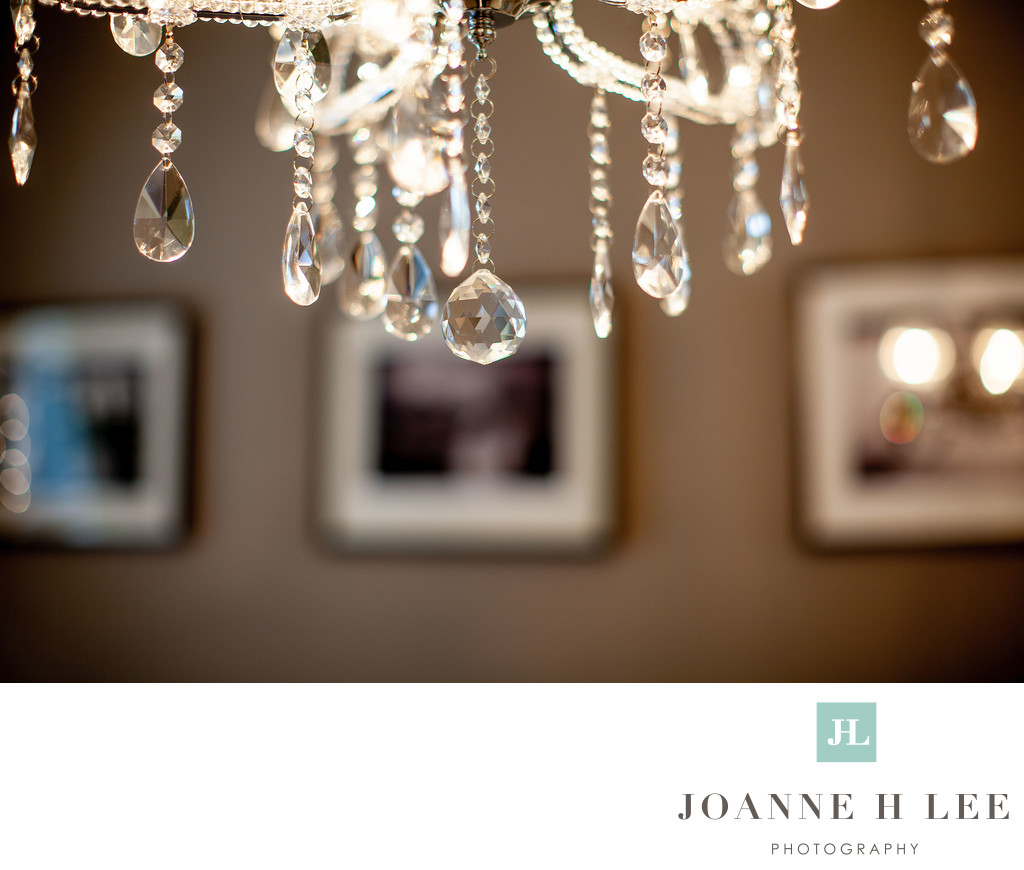 crystal chandelier at The French Boudoir®