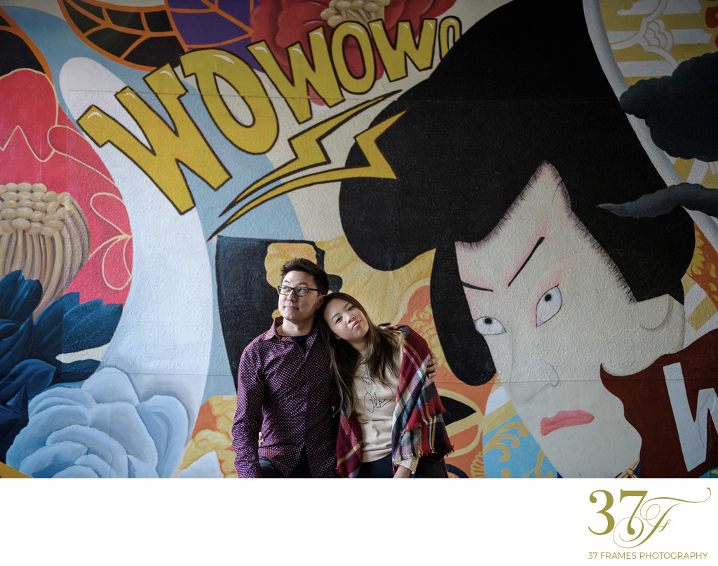 Couple Portrait Photography in Tokyo | Shinjuku Murals