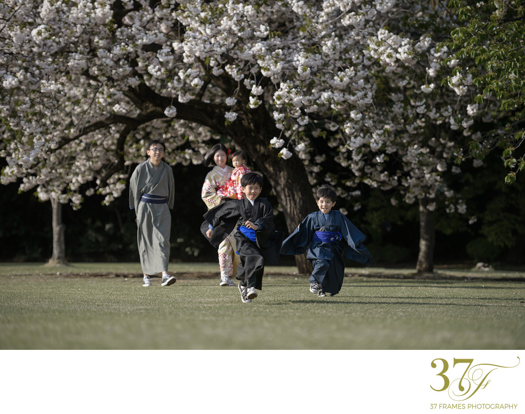 Tokyo Family Vacation Cherry Blossom Photography