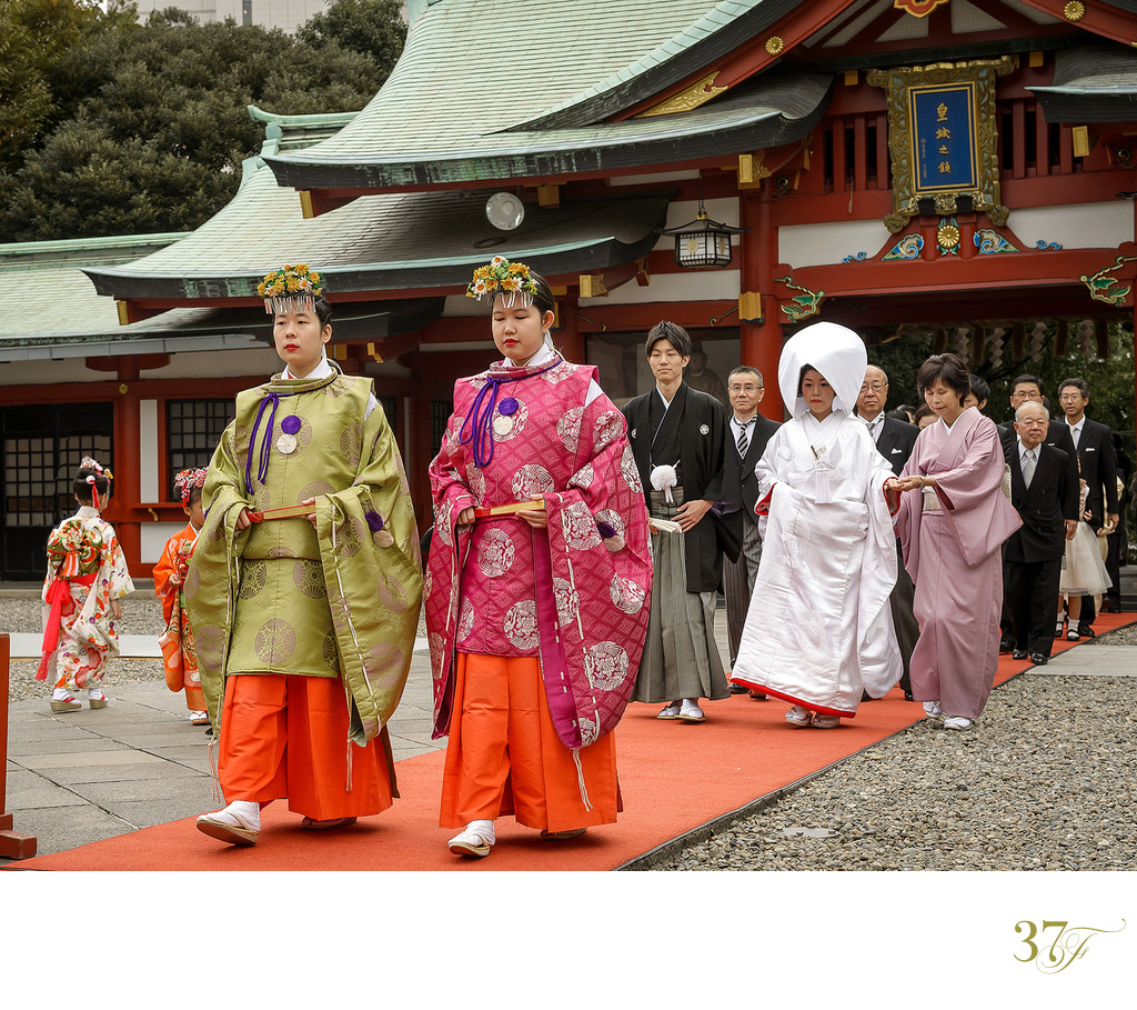 Traditional Japanese Wedding at Hie Jinja