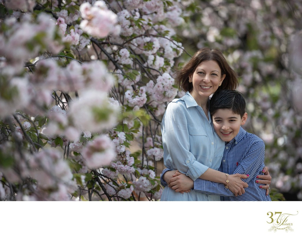 Love: Mother-Son Portraits Amid Tokyo's Cherry Blossoms