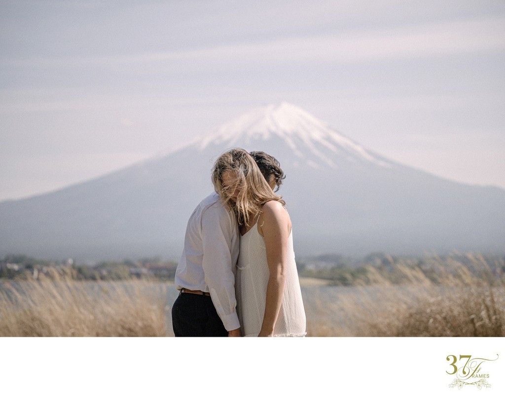 Magic in the Air: Mt Fuji Proposal with Love and Wonder