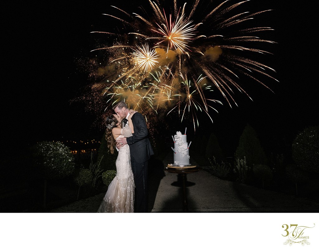 Fireworks Enchant the Château de Jalesnes Wedding