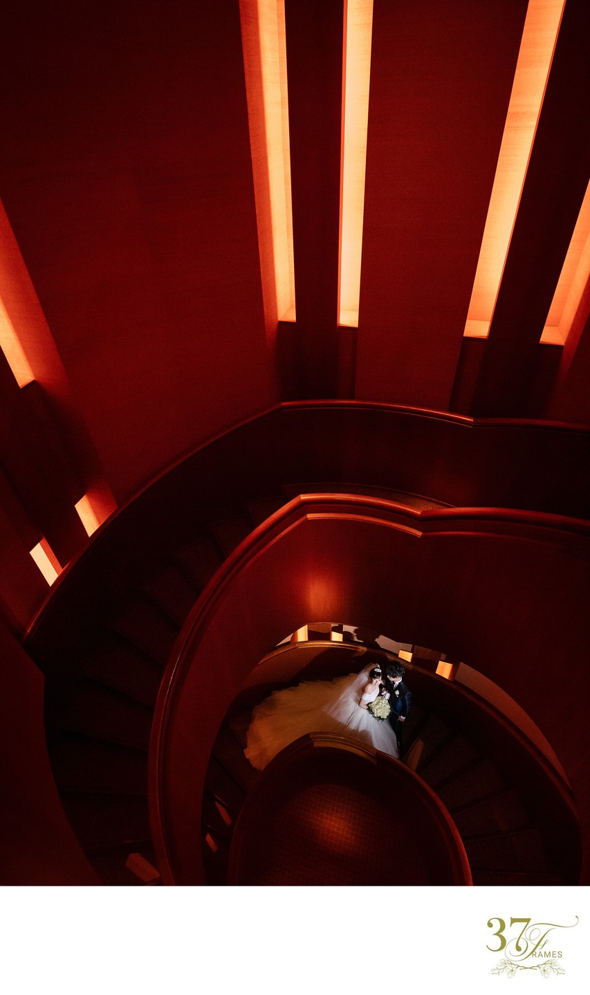 Wedding in Japan | Park Hyatt Tokyo Staircase
