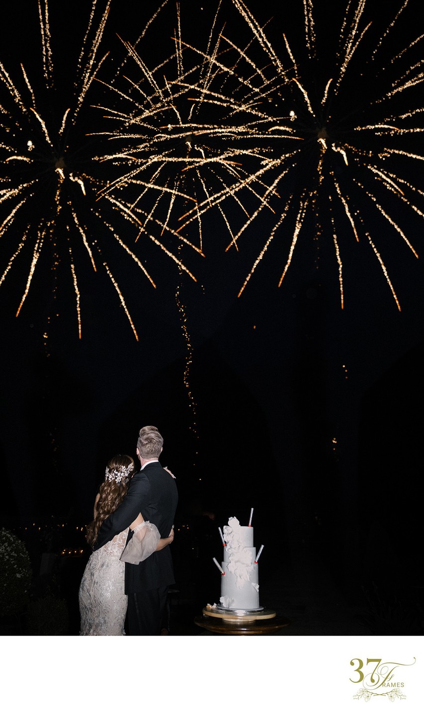 Fireworks Light Up the Château de Jalesnes Wedding
