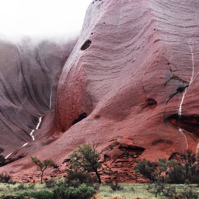 Rain at Uluru