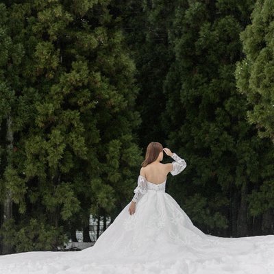 Snow wedding locations near Tokyo