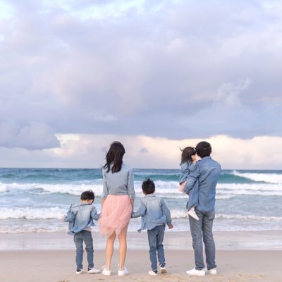 Sunset Together | Travel Family Photos Japan & Beyond