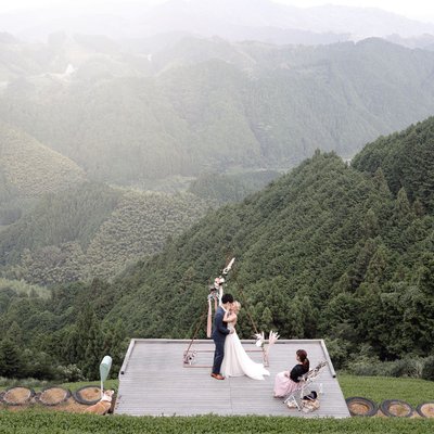 Elope in Japan | Beautiful Terrace Ceremony | Mt Fuji
