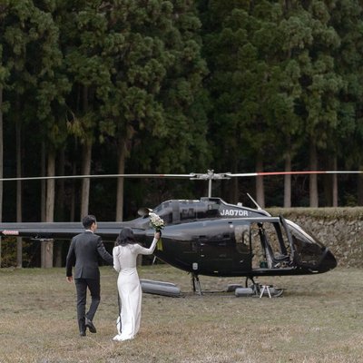 Elope in Japan | Helicopter