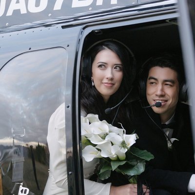 Elopement in Japan | Helicopter Transfers