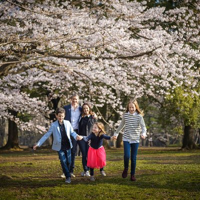 Tokyo Family Photographer - Cherry Blossoms