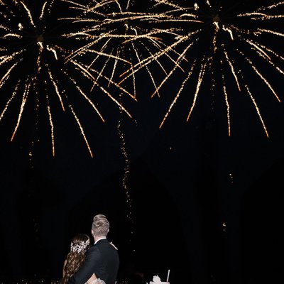 Fireworks Light Up the Château de Jalesnes Wedding