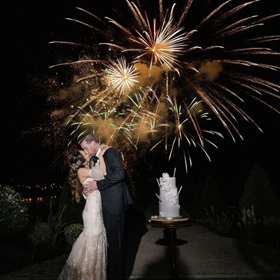 Fireworks Enchant the Château de Jalesnes Wedding