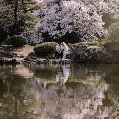 Eternal Love: Tokyo Cherry Blossom Engagement Photos