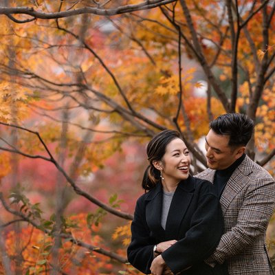 Tokyo's Top Colorful Spots for Autumn Engagement Photos