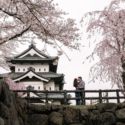 Cherry Blossom Wedding Photography in Aomori