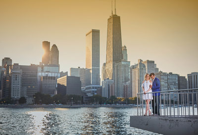 Chicago Skyline Engagement Pictures