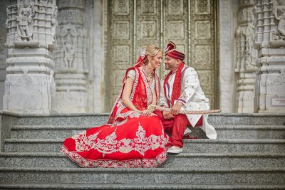 Chicago Indian Wedding in traditional outfits