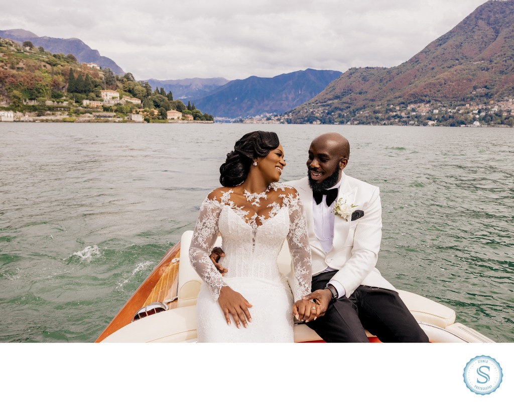 Lake Como Wedding Boat