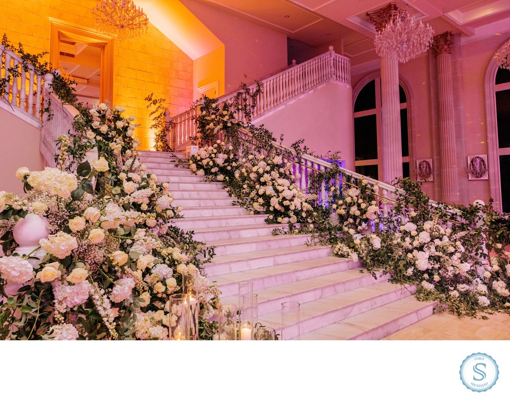 Floral Stair Wedding