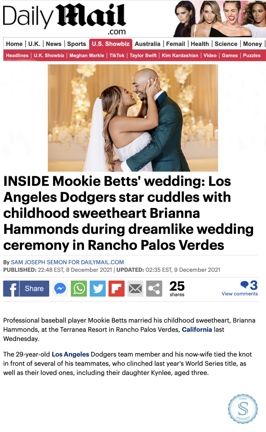 Mookies Betts Wedding Mag