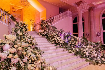 Floral Stair Wedding