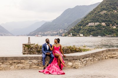 Lake Como Engagement Photography